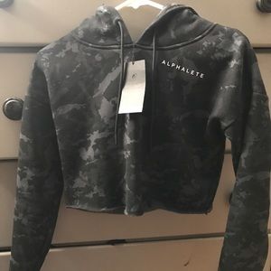BNWT Alphalete Cropped Camo Hoodie